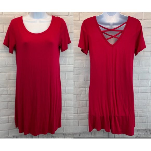 Olivia Rae Dresses & Skirts - *5/$15* Olivia Rae Criss Cross Dress, Medium